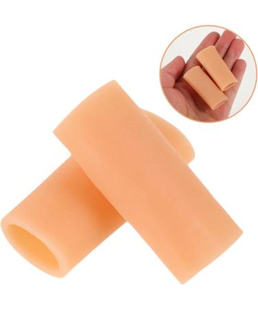 Buy Healeved 5 Pairs Gel Finger Sleeve Protectors Silicone Cushions for Finger Cracking Corns Blisters & Calluses - Comfort & Relief in Khaki | International Shipping Available - Buy Online on GoSupps.com