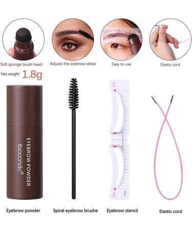 Eyebrow Stencils | Long-Lasting Eye Brow Stamp Shaping Kit - 12 Eyebrow Templates Gift for Beginner Skilled Person Makeup Lovers Natural brown - Buy Online on GoSupps.com