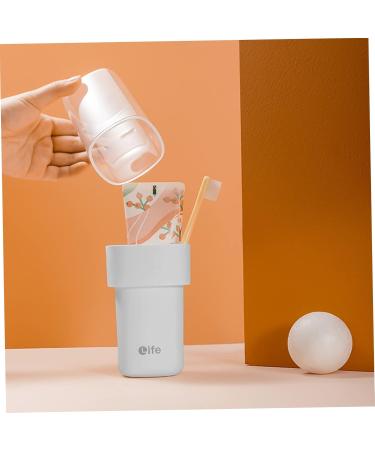 Zerodeko Unbreakable Travel Toothbrush Mug Grey Toothbrush Cup & Organizer for Travel - 1 Count - Buy Online on GoSupps.com