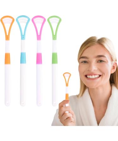 4-Piece BPA-Free Silicone Tongue Cleaner Set | Enhance Oral Hygiene & Freshen Breath - Buy Online on GoSupps.com