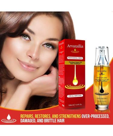 Arvazallia Premium Argan Oil Hair Treatment Bundle - Hydrating Conditioner Spray for Dry/Damaged Hair - Professional Grade Repair - Buy Online on GoSupps.com