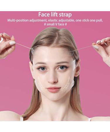 Face Lift Tape Invisible - V-Shape Face Lifting Stickers for Instant Facelifts | Pack of 20 Transparent Facial Patches with Fixed Ropes - Buy Online on GoSupps.com