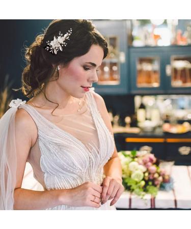 Holiday Decorations Bride Hair Clip Wedding Hair Clip Flower Wedding Hair Piece For Bride Hair Comb Barrette Bridal Hair Accessories Gold - Buy Online on GoSupps.com