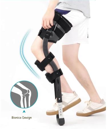 Anti-Slip Adjustable Hands Free Crutch Single Leg Telescopic Hands Free Crutch Knee Crutch Single Leg Alternative to Crutches for Ankle Fractures Sprains Calf - Buy Online on GoSupps.com