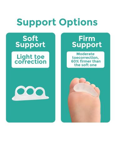 Welnove Hammer Toe Straightener & Corrector for Women - 8 Pcs Soft Cushions for Bent & Crooked Toes - Adjustable 3 Loop Design - Buy Online on GoSupps.com