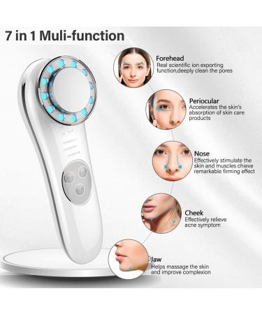 7-in-1 Facial Massager Machine for Face & Neck | Skin Care Tools for Home Use - Buy Online on GoSupps.com