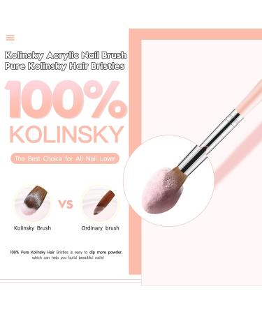 Premium Size 10 Acrylic Brush for Nail Art - Perfect Nail Brush for Acrylic Powder & Acrylic Nails - #10 Pink - Buy Online on GoSupps.com