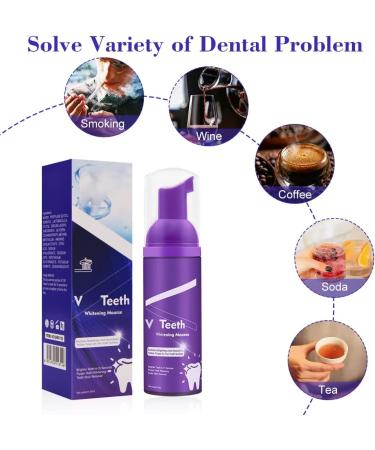 Violet Foam Toothpaste - 360 Deep Cleaning & Whitening Dental Care | Buy Internationally - Buy Online on GoSupps.com