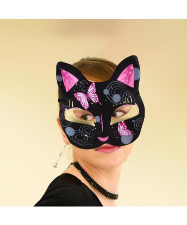 Buy Holibanna 4-Piece Paintable Thermal Cat Masks - DIY Blank White Masks for Masquerade Dance Parties & Cosplay - Buy Online on GoSupps.com