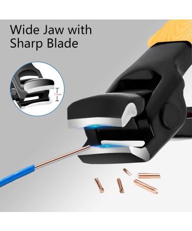 Nail Clippers for Thick Nails - DUAIU Wide Jaw Toenail Clippers Heavy Duty Nail Cutter with Catcher Sharp & Ergonomic Nail Clipper for Men and Women (Yellow) - Buy Online on GoSupps.com