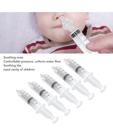 Salalis 5Pcs Nasal Syringe - Safe Silicone Tip Baby Nasal Aspirator for Infants & Kids (60ml) - Buy Online on GoSupps.com