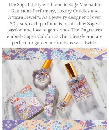 Moonstone Organic Perfume Spray by Sage- 2 oz Vegan & Cruelty-Free Floral Scent Gardenia Paperwhites Stargazer Lily Moonstone 2 oz Eau de Toilette Spray - Buy Online on GoSupps.com