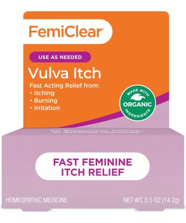 FemiClear Vaginal Itch Relief | Effective Organic Ingredients | External Itch Relief Ointment | Feminine Hygiene Products | Vaginal Health Cream| Relieves Dryness| Feminine Products - 0.85 Oz - Buy Online on GoSupps.com