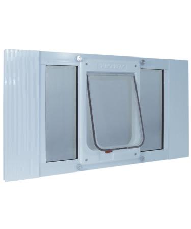 Ideal Pet Products Aluminum Sash Window Pet Door, Adjustable 7-1/2 x 10-1/2 Chubby Kat Window Width: 33" - 38"