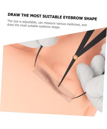 Angoily Tool Eyebrow Drawing Eyebrow Positioning Ruler Eyebrow Rulers Measuring Ruler Metal Stainless Steel - Buy Online on GoSupps.com