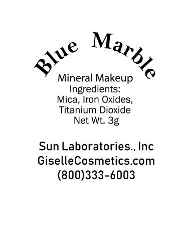 Giselle Cosmetics Organic Mineral Eyeshadow - Blue Marble - 3g - Buy Online on GoSupps.com