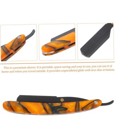 Angoily 2-in-1 Facial Shaver & Handwritten Spatula for Men - Safe Manual Razor & Eyebrow Knife Tool - Buy Online on GoSupps.com