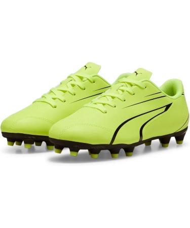 PUMA Unisex Kids Vitoria FG/AG Jr Football Shoe - 38.5 EU - Electric Lime & Puma Black - Best Price & Fast Shipping - Buy Online on GoSupps.com