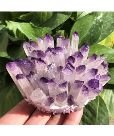 for 400-500G+Natural Purple Quartz Quartz Cluster Crystal Purple Quartz Point Specimen Degaussing Decor Collect Stone Mineral Specimen