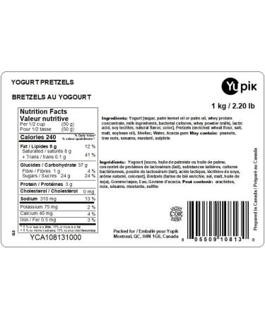 Yupik Yogurt Pretzels 1Kg 1 kg (Pack of 1) - Buy Online on GoSupps.com