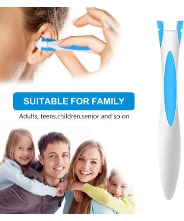 Ear Wax Remover  Spiral Ear Wax Removal Tool  Reusable Earwax Removal Kit  Safe Ear Cleaner with 16 Pcs Soft and Flexible Replacement Tips  for Adult and Kids 16pcs - Buy Online on GoSupps.com