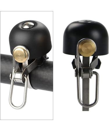 Stylish Adult Bicycle Horn: Brass & Aluminum Mini Bell for Road & Mountain Bikes - Black - Buy Online on GoSupps.com