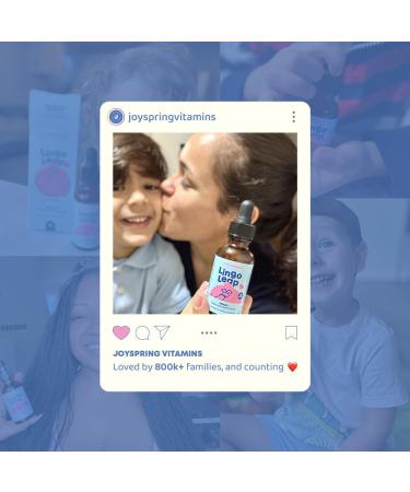 JoySpring LingoLeap Liquid Kids Formula with Zeolite Clinoptilolite Methylated B12 & Vitamin D3 | Gentle Daily Support for Kids Wellness | Ages 3+ | (1fl oz) 30 Servings - Buy Online on GoSupps.com