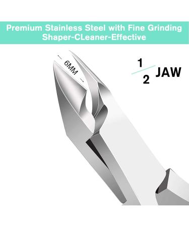 RoserRose Nail clippers head cutter nail scissors made of stainless steel + nail file for thick and deep ingrown toenails and fingernails nail scissors toenails nail clippers - Buy Online on GoSupps.com