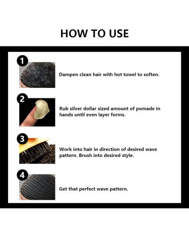 Natural Pomade for Men - Strong Hold Hair Cream for Layered Waves & Silky Shine | 4oz Easy Wash Grease - Buy Online on GoSupps.com