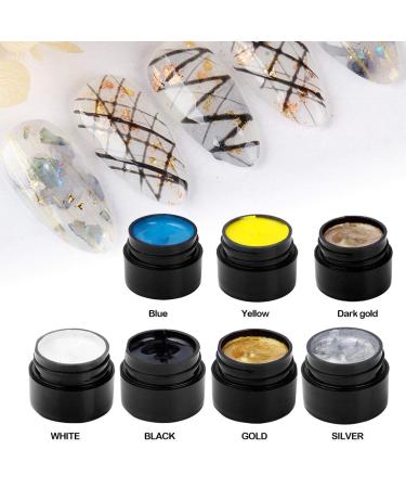 Luminous Spider Gel UV Nail Polish Set | 15 Colors with 2 Art Line Pens | DIY Glow in The Dark Nail Art | Neon Fluorescent Effect for Halloween Party - Buy Online on GoSupps.com