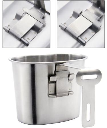 TargetEvo Stainless Steel Military Canteen 1QT with Cup & Green Cover - Ideal for Camping & Hiking - Buy Online on GoSupps.com