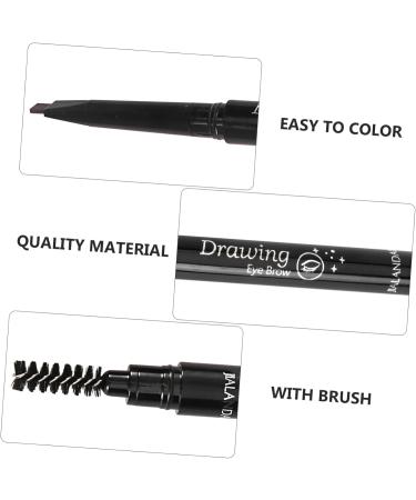 Angoily Eyebrow Rotate Double Lasting Brush Long Pencil Head Makeup Automatic Chocolate 1 count (Pack of 1) Chocolate - Buy Online on GoSupps.com