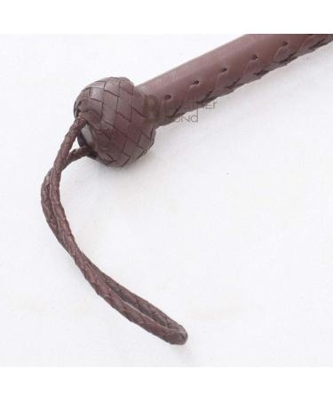 Indiana Jones Style 8 Foot & 10 Foot Dark Brown Leather Bullwhip 8 Strands Real Cowhide Leather Bull Whip 8 Feet - Buy Online on GoSupps.com