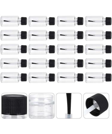 Lurrose 20Pcs Empty Nail Polish Bottles - 20ml Clear Travel Makeup Containers with Caps & Brushes for International Shipping - Buy Online on GoSupps.com