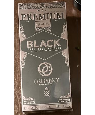 Organo Gold Gourmet Premium Black Coffee Made With Antioxidant Rich Organic Ganoderma Lucidum U.S.A. Packaging (1 Box)