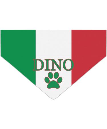 Personalized Dog Hollow Collar Pendant - Football Sports & Olympics - Italy Flag Design for Pets - Buy Online on GoSupps.com