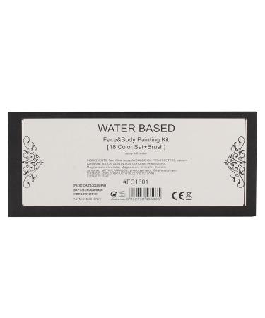 Non-Toxic Face Painting Kit | 18 Washable Colors & 10 Brushes for Halloween & Cosplay - Perfect for Adults - Buy Online on GoSupps.com