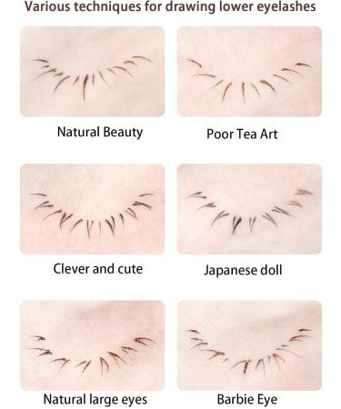 Lower Eyelash Eyeliner Double Eyelid Liquid Eye Liner Eyeliner Pencil | With Ultra-Fine Tip Eyeliner Liquid Liner Double Eyelid Waterproof For Natural Looking Eyelashes X601# Cool Gray - Buy Online on GoSupps.com