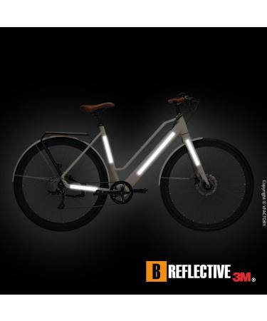 3M Reflective Stickers for Scooters, Bikes, Motorcycles - Set of 8 High Visibility Strips - Maximum Grip - Black - Buy Online on GoSupps.com