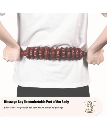 Alouweekuky Wood Massage Roller | Curved Fascia Rod for Muscle Relaxation & Anti-Cellulite - International Shipping Available - Buy Online on GoSupps.com