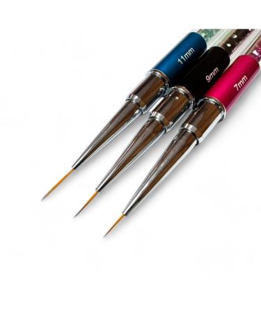 Nail Art Brushes Nail Art Tool Set Nail Dotting Tools Nail Dust Brush Striping Nail Art Brushes for Long Lines Nail Drawing Pen For Nail Design.