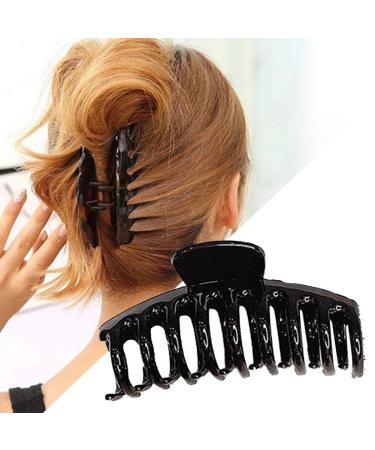 3Pcs/Set Large Tortoise Pattern Hair Claws - Anti-Slip Korean Style Acrylic Clips for Women - Buy Online on GoSupps.com