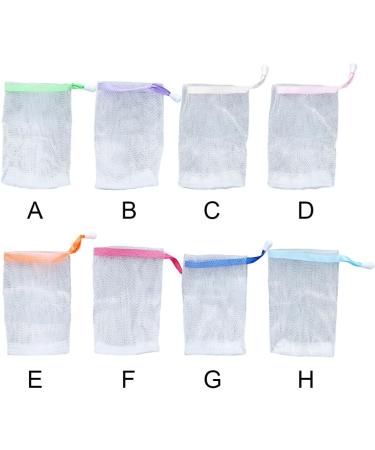 Allayu Gel Soap Bags Facial Body Nylon Bubble Net Body Handmade Foaming Drawstring Bag for Household Bathroom Sky Blue - Buy Online on GoSupps.com