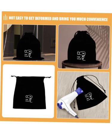 Didiseaon 3pcs Flannel Hair Dryer Bag Curling Iron Travel Bag Hair Curler Travel Bag Hair Tool Travel Bag Hair Dryer Travel Pouch Hair Dryer Attachments Storage Hair Dryer Bag for Travel 26.00X23.00X0.50CMx3pcs Blackx3pcs - Buy Online on GoSupps.com