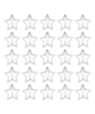 60 PACK Star Snap Hair Clips Non-slip Toddlers Cute Lovely Metal Hair Barrettes Hair Accessories for Women Girls 60 PCS