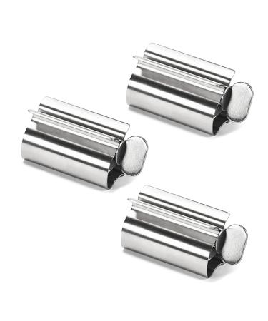 NUWIQ Tube Squeezer Stainless Steel Squeezer Tube Press for Toothpaste Hand Cream or Mustard 3 Pieces Silver - Buy Online on GoSupps.com