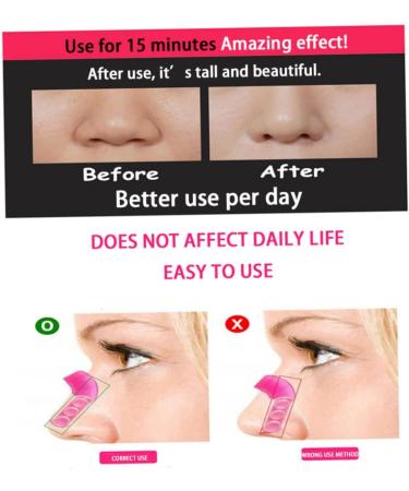1PC Magic Nose Up Lifting Clip Nose Shaper Nose Slimming Device Painless Nose Bridge Straightening Nose Beauty Clip(Pink) nose slimmer - Buy Online on GoSupps.com
