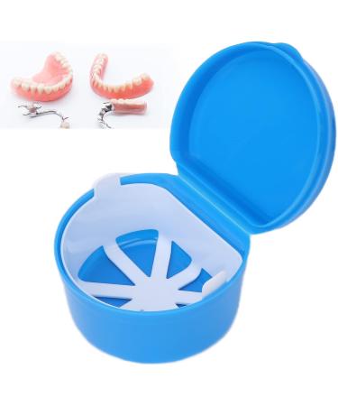 Denture Storage Container - Food Grade Retainer Box for Travel & Home | Clean & Safe Artificial Teeth Storage (Blue) - Buy Online on GoSupps.com