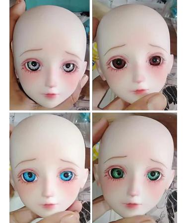 Jashem 8 Pairs 22mm Half Round Realistic Acrylic Eyes for Halloween Props, Masks, Dolls - 4 Colors Craft Plastic Eyeballs - Buy Online on GoSupps.com
