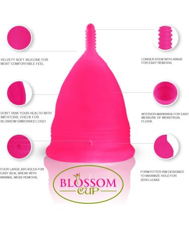 Blossom Menstrual Cup | Eco-Friendly Reusable Silicone Period Cup | Say Goodbye to Tampons - Shop Now - Buy Online on GoSupps.com